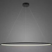 Lampy sufitowe - Lampa wisząca Ledowe Okręgi No.1 Φ230 cm in 2700k czarna ściemnialna Altavola Design - miniaturka - grafika 1