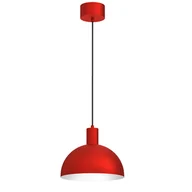 Lampy sufitowe - Czerwona, dekoracyjna lampa wisząca kopuła LX 4311 z serii HANDA - miniaturka - grafika 1