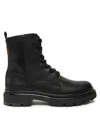 Botki damskie - G-Star Raw Trapery Kafey Biker High W D26643 Czarny - miniaturka - grafika 1