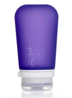 Butelki dla niemowląt - Podróżna butelka na szampon do samolotu Humangear GoToob+ L - purple - miniaturka - grafika 1