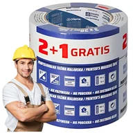 Folie i taśmy malarskie - Blue Dolphin Taśma Malarska Niebieska 2x 48mmx50m + Taśma 30mmx50m - miniaturka - grafika 1