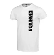 Kimona, stroje i obuwie - Koszulka Adidas Vertical Boxing Biały/Czarny • Rozmiar: XXL - miniaturka - grafika 1