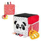 Zabawki sensoryczne - Canpol Babies Miękka Kontrastowa Kostka Sensoryczna 0m+ - miniaturka - grafika 1