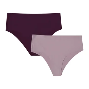 Henderson Ladies Figi Feliz 42584-K001 Bordowy-Brudny Róż XL Wielokolorowy - Majtki damskie - miniaturka - grafika 1