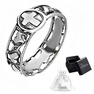 Pierścionki - Obrączka srebrna pr. 925 RÓŻANIEC Na Palec Pierścionek z Różańcem r. 16 - miniaturka - grafika 1