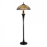 Lampy stojące - Clayre & Eef Rosaly lampa stojąca w stylu Tiffany - miniaturka - grafika 1