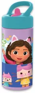 Kubki dla dzieci - bidon kubek ze słomką i ustnikiem Koci domek Gabi 410ml - miniaturka - grafika 1