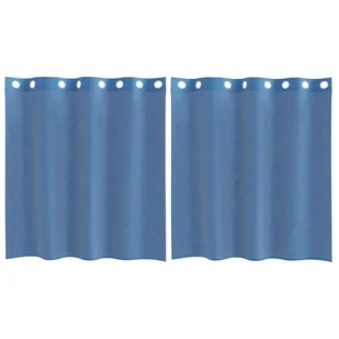 vidaXL Zasłony woalowe z przelotkami 2 szt. Royal Blue - Zasłony - miniaturka - grafika 1