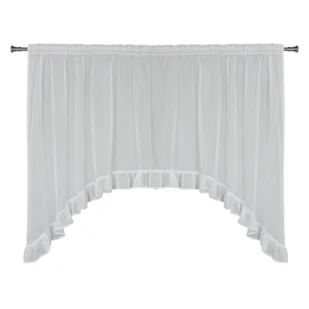 Firanka z taśmą JULIA 290 x 160 cm biała - Firany - miniaturka - grafika 1