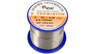 ERGOM Drut do lutowania 1mm 250g DW 1,00/TLR cyna E05ML-01010200701 - Akcesoria do lutowania - miniaturka - grafika 1