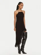 Sukienki - Patrizia Pepe Sukienka koktajlowa 8A1384 A060 Czarny Slim Fit - miniaturka - grafika 1