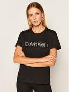 Koszulki i topy damskie - Calvin Klein T-Shirt Core Logo K20K202142 Czarny Regular Fit - miniaturka - grafika 1
