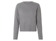 Swetry damskie - esmara® Sweter damski dzianinowy (XS (32-34), Szary) - miniaturka - grafika 1