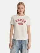 Koszulki i topy damskie - Guess T-Shirt V6RI15 J1314 Biały Regular Fit - miniaturka - grafika 1