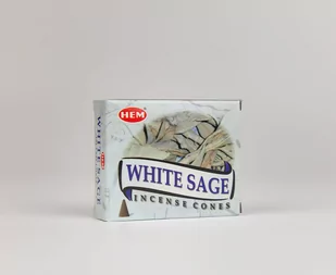 Hem Kadzidełka Biała Szałwia White Sage Stożkowe 10szt. 407_20200930143132 - Kadzidła i dodatki - miniaturka - grafika 1