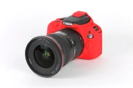 Akcesoria fotograficzne - EasyCover osłona gumowa dla Canon 100D/SL1 czerwona - miniaturka - grafika 1