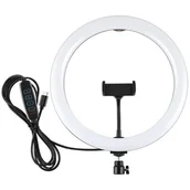 Lampy studyjne - Lampa pierścieniowa LED PULUZ PU656B - miniaturka - grafika 1