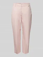 Spodnie damskie - Spodnie capri o kroju slim fit w jednolitym kolorze - miniaturka - grafika 1