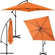 Parasole ogrodowe - Parasol ogrodowy na wysięgniku kwadratowy 250 x 250 cm pomarańczowy - miniaturka - grafika 1