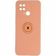 Etui i futerały do telefonów - Bizon Etui Case Silicone Ring Sq do Redmi 10C pomarańczowe - miniaturka - grafika 1