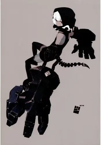 Plakat Black Rock Shooter brs_038 A2 (custom)