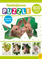 Kolorowanki, wyklejanki - Puchate maluchy. Naklejkowe puzzle - miniaturka - grafika 1