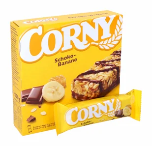 Corny, baton zbożowy, banan czekolada, 6 sztuk - Płatki śniadaniowe i musli - miniaturka - grafika 1