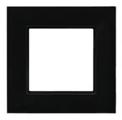 Klawisze i ramki - Ospel ARIA Ramka pojedyncza czarne szkło ARIA R-1UGC/32/25 - miniaturka - grafika 1