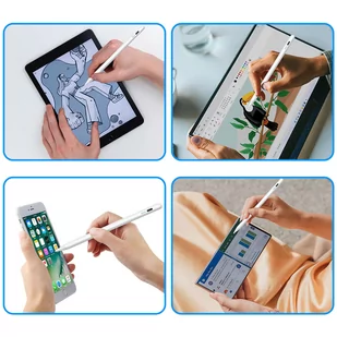 Rysik do rysowania Magnetic Pencil Precyzyjne Pióro do notowania i szkicowania do Apple iPad Pro/ Air/ Mini Biały - Etui do tabletów - miniaturka - grafika 3