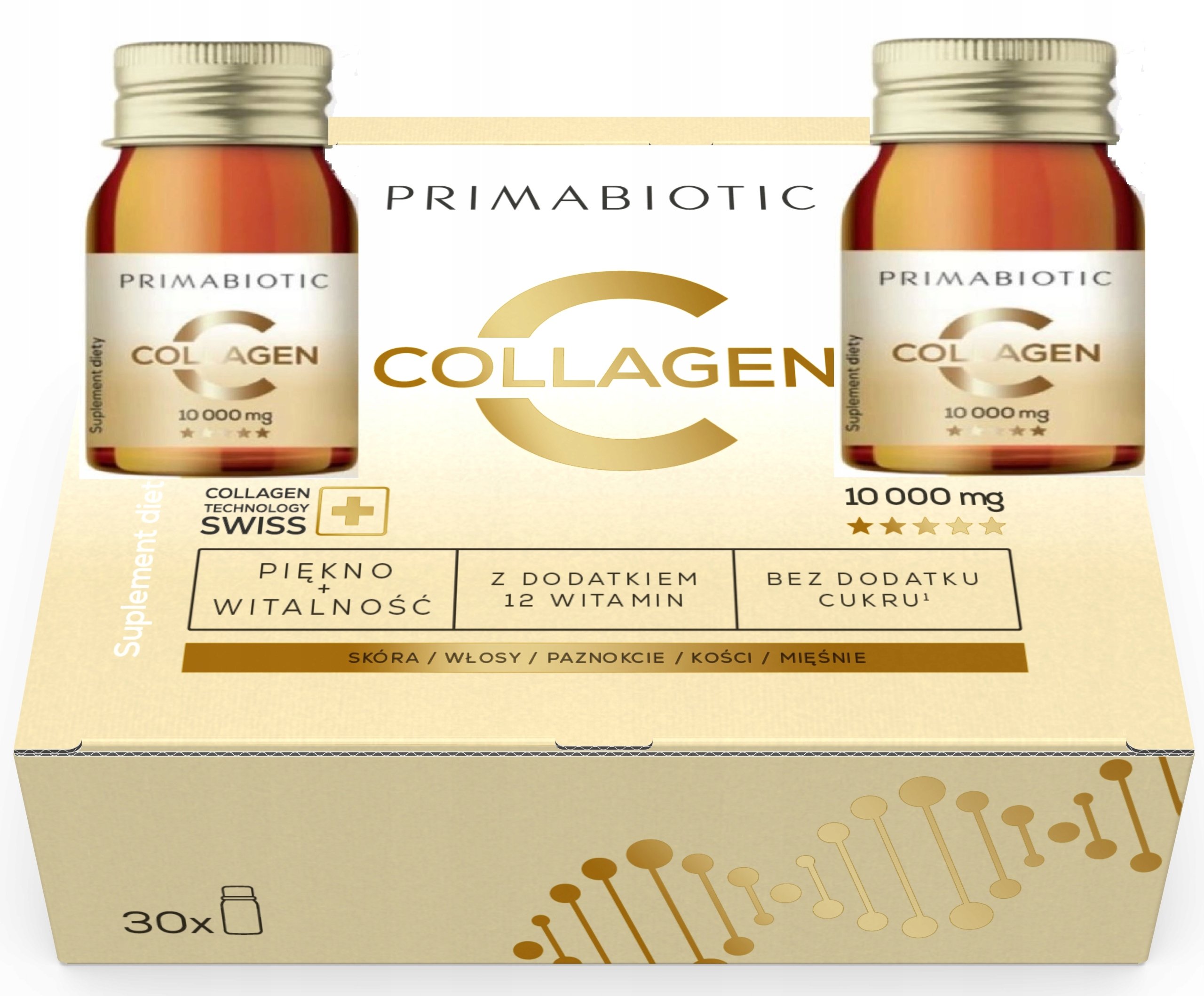 Kolagen 30ml Primabiotic Natubay Collagen Gold 30b kolagen do picia 10000mg