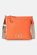 Torebki damskie - Średnia torebka crossbody NOBO z ozdobną taśmą pomarańczowa - Nobo - miniaturka - grafika 1