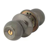 Klamki - Gałka 6871 z zamkiem brąz - miniaturka - grafika 1