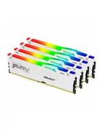 Pamięci RAM - kingston Pamięć DDR5 Fury Beast RGB 64GB(4*16GB)/6000 CL40 biała - miniaturka - grafika 1