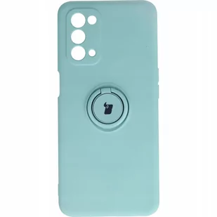 Bizon Etui Case Silicone Ring OPPO A74 5G / A54 5G turkusowe BCSROPA745GLCN - Etui i futerały do telefonów - miniaturka - grafika 1