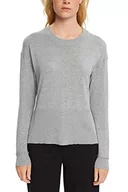 Swetry damskie - ESPRIT Damski sweter 082EE1I323, 038/MEDIUM Grey 4, XS - miniaturka - grafika 1