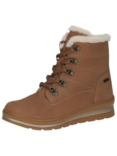 Caprice Damskie ciepłe buty 9-26205-43, modne kozaki, NUT NUBUC, 39 EU, Nut Nubuc, 39 EU