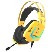 Słuchawki - Dareu EH732 USB RGB (żółte) - miniaturka - grafika 1