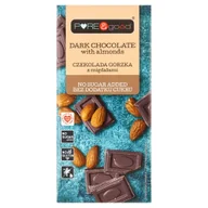 Czekolada - Pure and Good Czekolada Gorzka z Migdałami bez dodatku cukru bezglutenowa 75g - Pure and Good - miniaturka - grafika 1