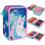 Piórniki - Piórnik Potrójny Z Wyposażeniem Coolpack Jumper 3 Unicorn - miniaturka - grafika 1