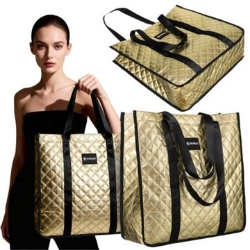 Duża damska torba shopperka na zakupy do pracy torebka shopping Rovicky