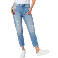 Spodnie damskie - Spodnie damskie Pepe Jeans Violet Mom Jeans z dziurami-W29 - miniaturka - grafika 1