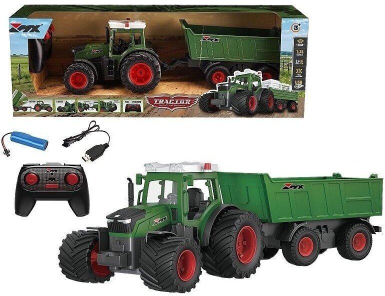Adar Traktor z przyczepą R/C ze światłem