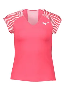 Mizuno Koszulka sportowa w kolorze różowym - Koszulki sportowe damskie - miniaturka - grafika 1