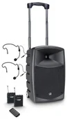 Głośniki estradowe - LD Systems ROADBUDDY 10 BPH 2 B5 - Battery-Powered Bluetooth Speaker with Mixer, 2 Bodypack and 2 Headsets - miniaturka - grafika 1