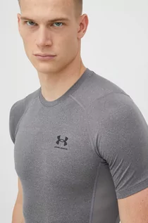 Koszulki męskie - Under Armour t-shirt treningowy 1361518 kolor szary - grafika 1