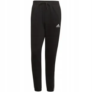 Spodnie męskie adidas 3S Flecee Te PT czarne GK8822 2XL - Dresy męskie - miniaturka - grafika 1