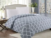 Narzuty - Euromat Dwustronna Narzuta TAVIRA J-0727-1 Meridian Gray Bez Poszewek 220x240 37998 - miniaturka - grafika 1