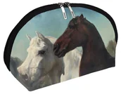 Kosmetyczki, organizery i kuferki - Kosmetyczka Dwa konie Rosa Bonheur - miniaturka - grafika 1