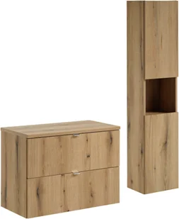 Zestaw meblowy 80cm z blatem i Szafką wysoką - Meble łazienkowe - miniaturka - grafika 1