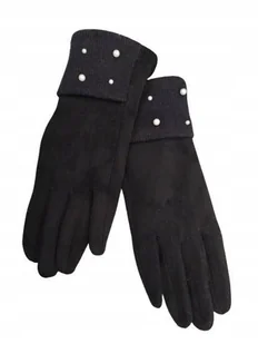 RĘKAWICZKI DAMSKIE CZARNE CLEVE H753 - Moda i Uroda OUTLET - miniaturka - grafika 1